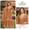 10032 A To D By Zorista Chinnon Silk Online Pakistani Sharara Suits Wholesale
